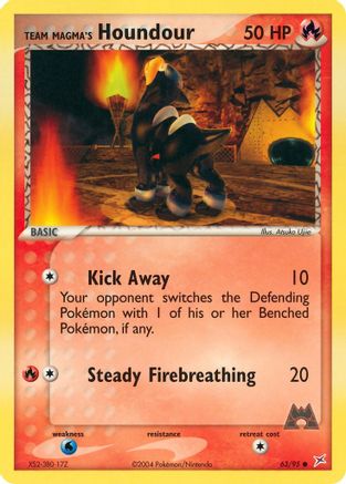 Team Magma's Houndour - 63/95 (63)/95 Common
