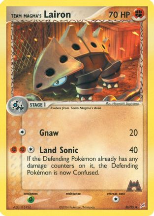 Team Magma's Lairon - 36/95 (36)/95 Uncommon Reverse Holofoil