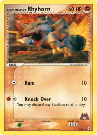 Team Magma's Rhyhorn - 68/95 (68)/95 Common