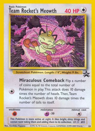 Team Rocket's Meowth (18)/53 Promo