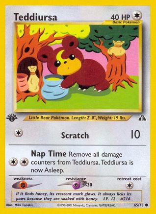 Teddiursa (65)/75 Common 1st Edition