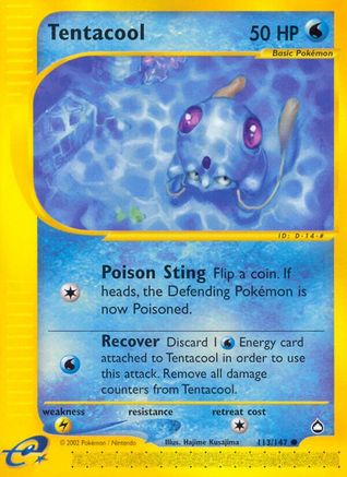 Tentacool (113)/147 Common Reverse Holofoil