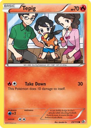 Tepig (25)/113 Common Reverse Holofoil