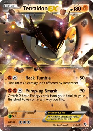 Terrakion EX (71)/124 Ultra Rare Holofoil