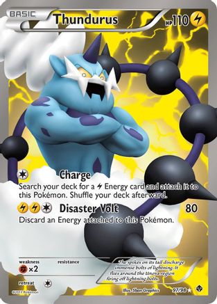 Thundurus (97 Full Art) (97)/98 Ultra Rare Holofoil