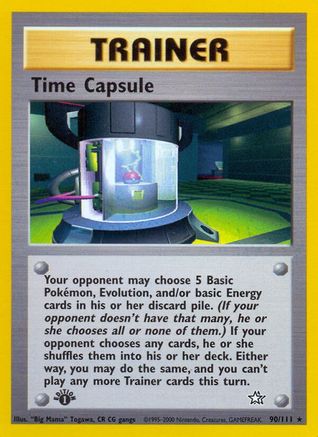 Time Capsule (90)/111 Rare 1st Edition