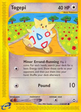 Togepi (114)/147 Common Reverse Holofoil