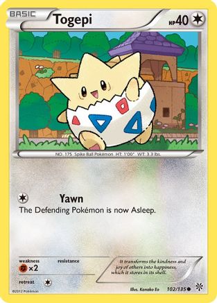 Togepi (102)/135 Common Reverse Holofoil