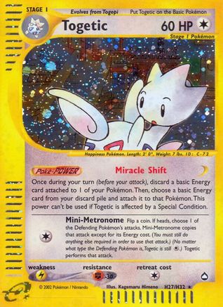Togetic (H27) (H27)/147 Holo Rare Holofoil