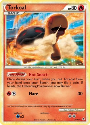 Torkoal (25)/95 Rare Reverse Holofoil
