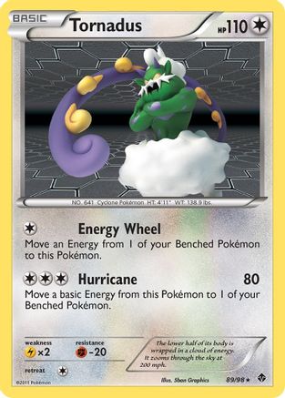 Tornadus (89)/98 Holo Rare Reverse Holofoil