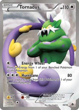 Tornadus (98 Full Art) (98)/98 Ultra Rare Holofoil