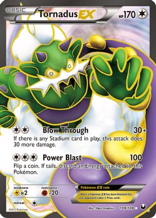 Tornadus EX (108 Full Art) (108)/108 Ultra Rare Holofoil