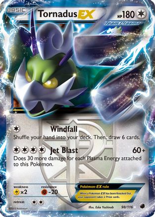 Tornadus EX (Team Plasma) (98)/116 Ultra Rare Holofoil