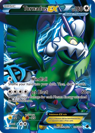 Tornadus EX (Team Plasma) (114 Full Art) (114)/116 Ultra Rare Holofoil