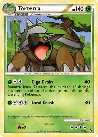 Torterra (10)/95 Holo Rare Reverse Holofoil