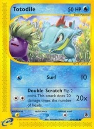 Totodile (134) (134)/165 Common Reverse Holofoil