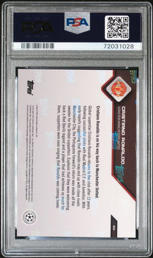PSA 10 Christiano Ronaldo #14 Topps Now UCL (cabinet)
