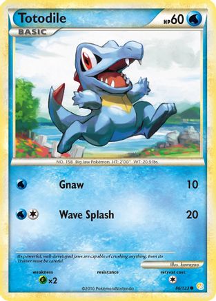 Totodile (86)/123 Common Reverse Holofoil