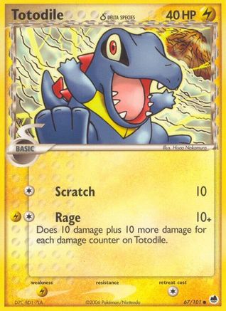 Totodile (Delta Species) (67)/101 Common Reverse Holofoil