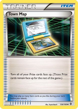 Town Map (136)/149 Uncommon Reverse Holofoil