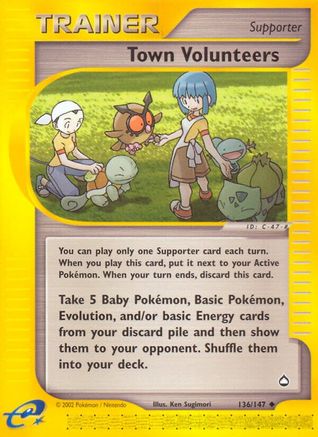 Town Volunteers (136)/147 Uncommon Reverse Holofoil