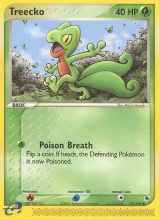 Treecko - 75/109 (75)/109 Common Reverse Holofoil