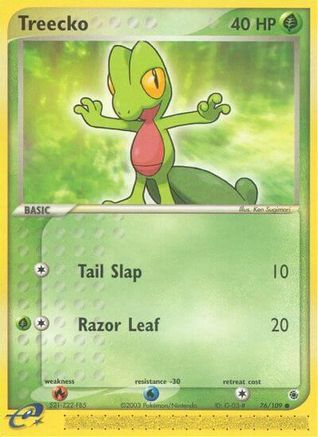 Treecko - 76/109 (76)/109 Common Reverse Holofoil