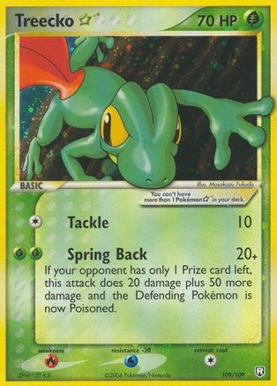 Treecko Star (109)/109 Ultra Rare Holofoil