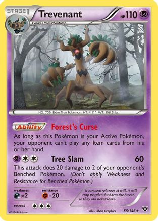 Trevenant (55)/146 Holo Rare Holofoil