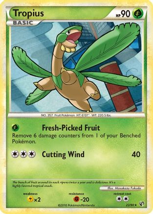 Tropius/90 Rare Reverse Holofoil