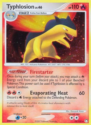 Typhlosion (16)/123 Holo Rare Reverse Holofoil