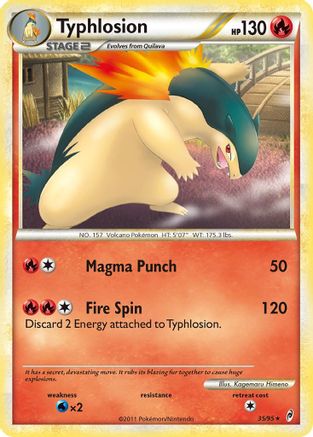 Typhlosion (35)/95 Rare Reverse Holofoil