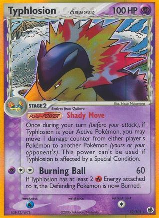 Typhlosion (Delta Species) (12)/101 Holo Rare Holofoil