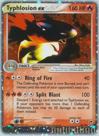 Typhlosion ex (99)/100 Ultra Rare Holofoil