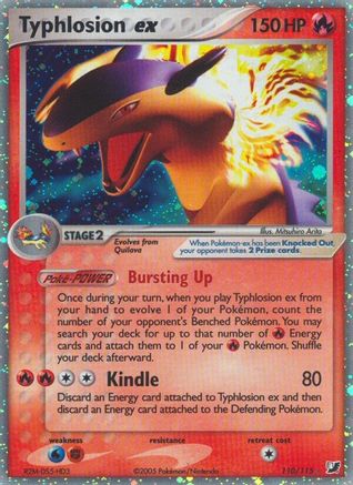Typhlosion ex (110)/115 Ultra Rare Holofoil