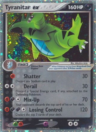 Tyranitar ex (111)/115 Ultra Rare Holofoil