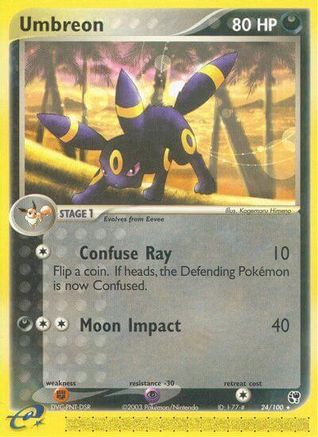 Umbreon (24)/100 Rare Reverse Holofoil