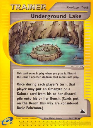 Underground Lake (141)/144 Uncommon Reverse Holofoil