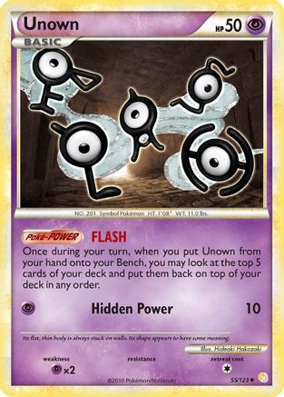 Unown (55) (55)/123 Uncommon Reverse Holofoil