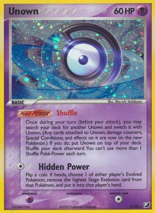 Unown (D) (D)/115 Holo Rare Holofoil