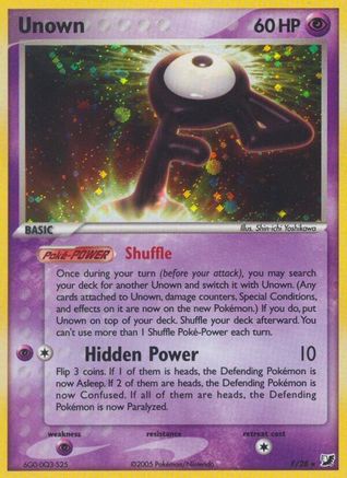 Unown (F) (F)/115 Holo Rare Holofoil