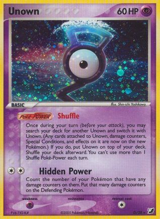 Unown (G) (G)/115 Holo Rare Holofoil