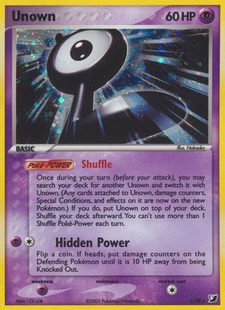 Unown (L) (L)/115 Holo Rare Holofoil