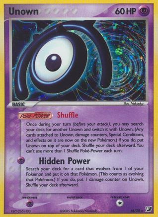 Unown (M) (M)/115 Holo Rare Holofoil