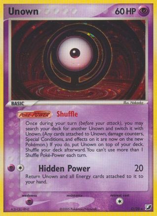 Unown (O) (O)/115 Holo Rare Holofoil