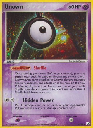 Unown (P) (P)/115 Holo Rare Holofoil