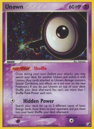 Unown (Q) (Q)/115 Holo Rare Holofoil