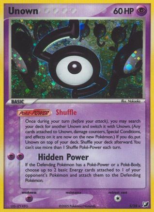Unown (S) (S)/115 Holo Rare Holofoil