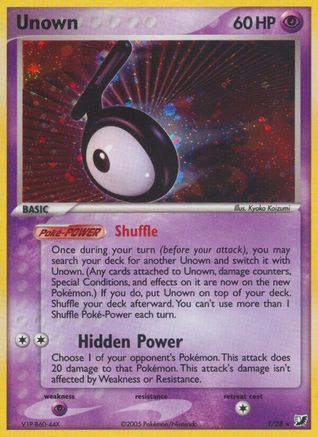Unown (T) (T)/115 Holo Rare Holofoil